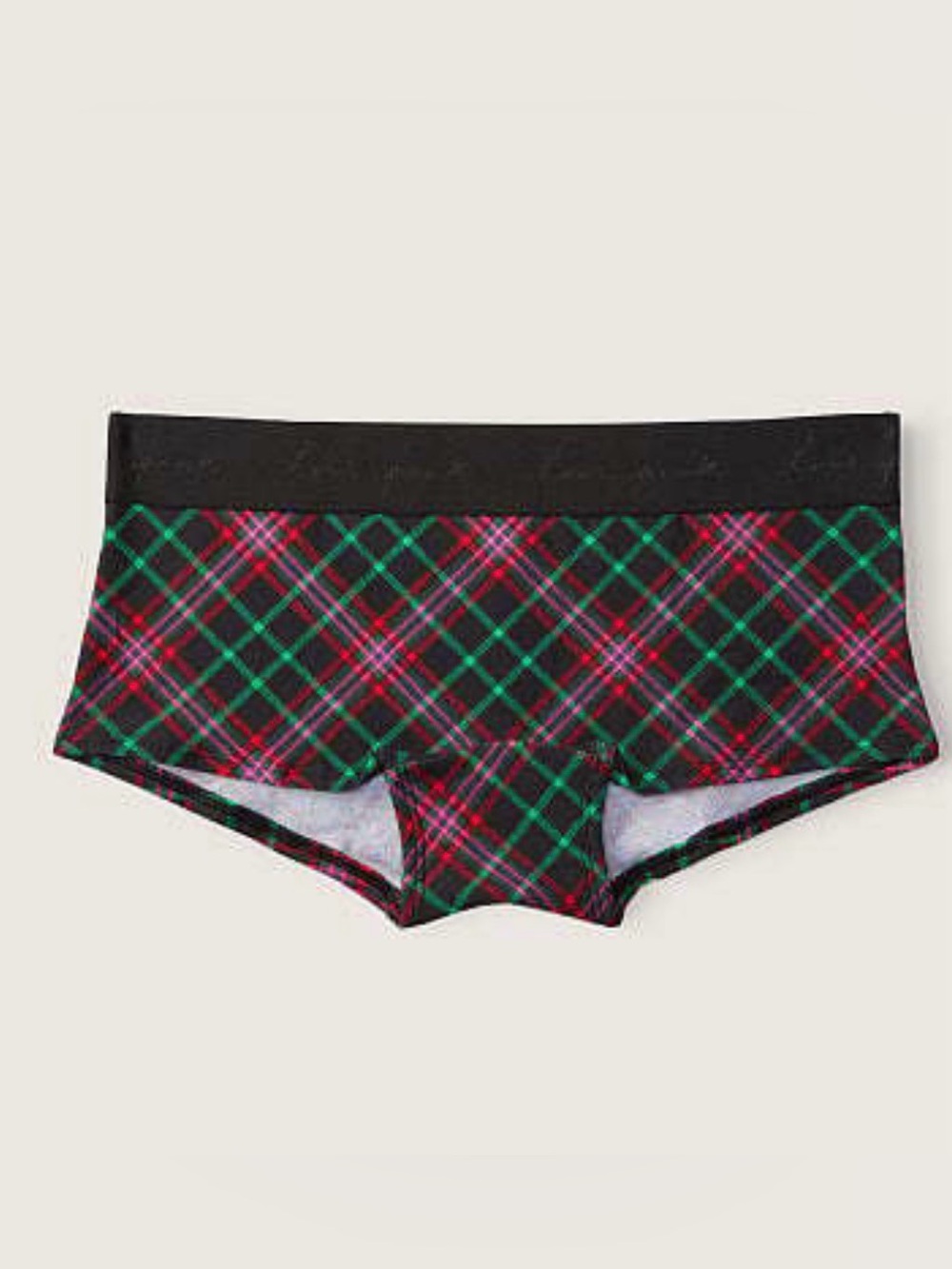 Victoria's Secret PINK Logo Waistband Boyshort /Shortie Panty ~ Size: Large